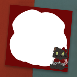 Bloquinho gatinhos fofos para pessoas organizadas e criativas vermelho