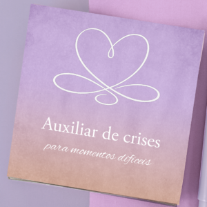 Auxiliar de crises para pessoas autistas papel reciclaro roxo