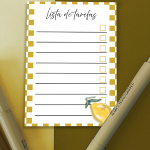 Lista de tarefas frutas amarelo