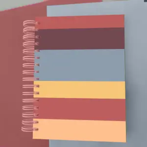 Caderno Coelho Branco  - Listras